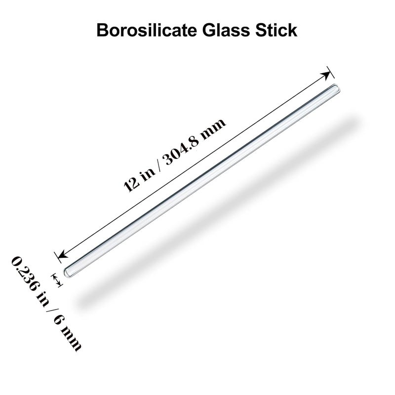 LIFEHIM 15 Pack Glass Stirring Rods: Diameter 0.236 inch Length 12 inch Glass Stir Sticks, Borosilicate Glass Stirring Rod for Mixing Lab - Image 2